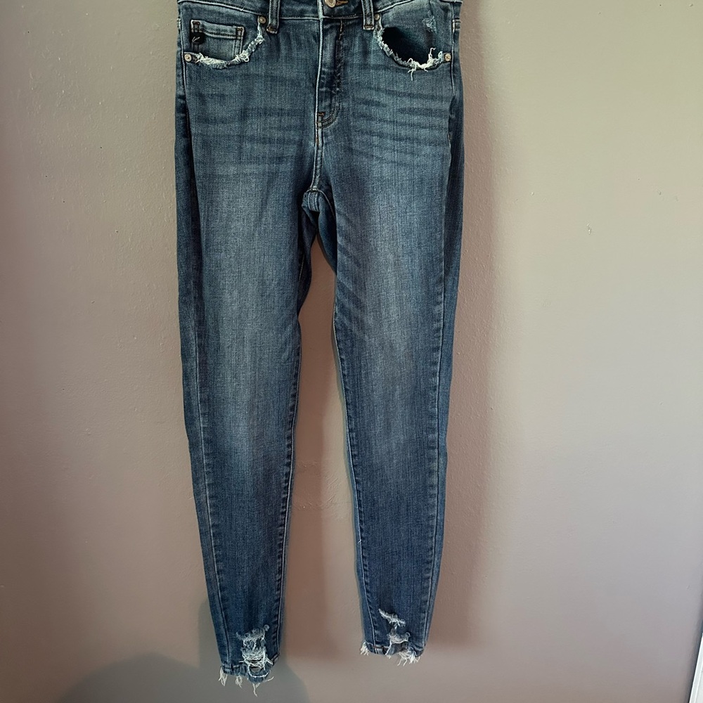 KanCan Blue Skinny Distressed Jeans